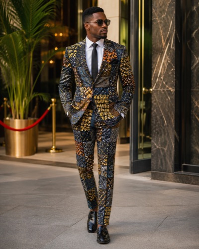 Black & Gold Suit